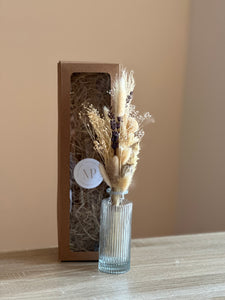 Dárkový box Natural s mini kytičkou a vázou