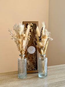 Dárkový box Natural s mini kytičkou a vázou